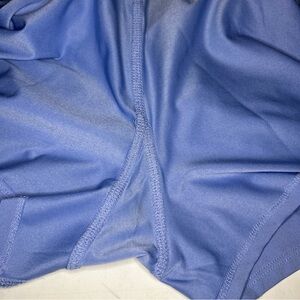 Lucky In Love Womens M Pleated Tier Tennis Skort Skirt Blue White Square Pattern